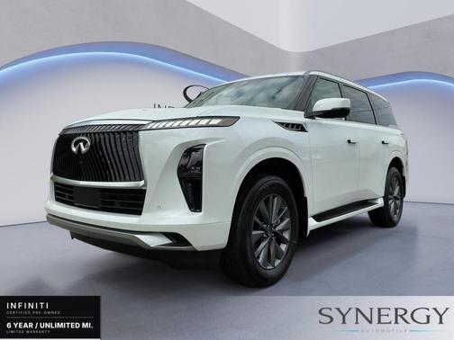 Radiant White 2026 INFINITI QX80 PURE