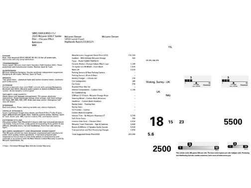 2020 McLaren 600LT Spider