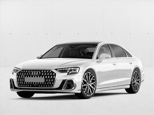 Glacier White Metallic 2024 Audi A8 L 55 TFSI quattro Tiptronic