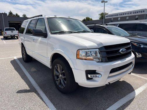 White Platinum Metallic Tri-Coat 2017 Ford Expedition Limited