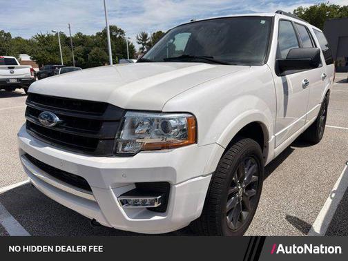 White Platinum Metallic Tri-Coat 2017 Ford Expedition Limited
