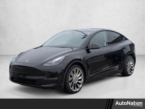 Solid Black 2022 Tesla Model Y Performance Dual Motor All-Wheel Drive