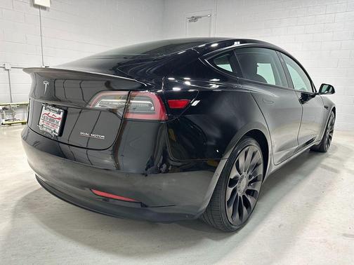 Solid Black 2022 Tesla Model 3 Performance