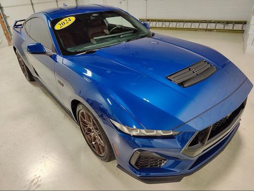 Atlas Blue Metallic 2024 Ford Mustang GT Premium