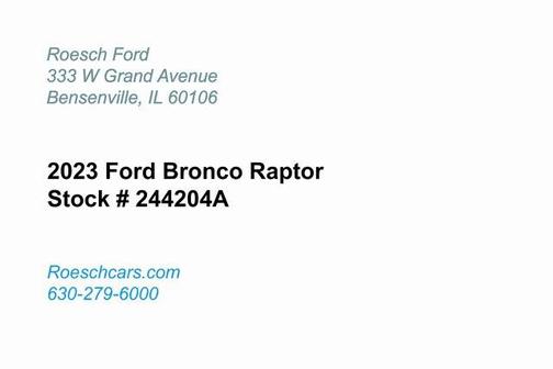 2023 Ford Bronco Raptor