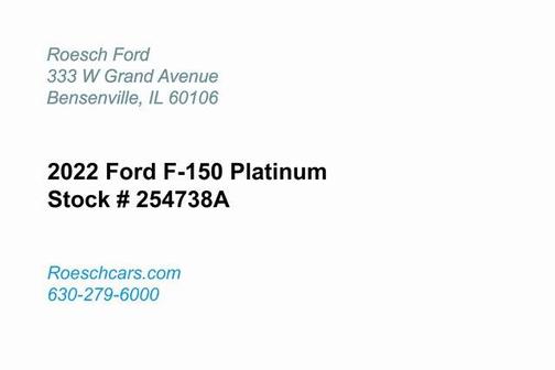 2022 Ford F-150 Platinum