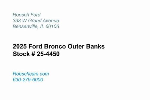 2025 Ford Bronco Outer Banks