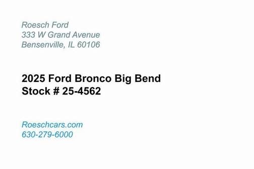 2025 Ford Bronco Big Bend