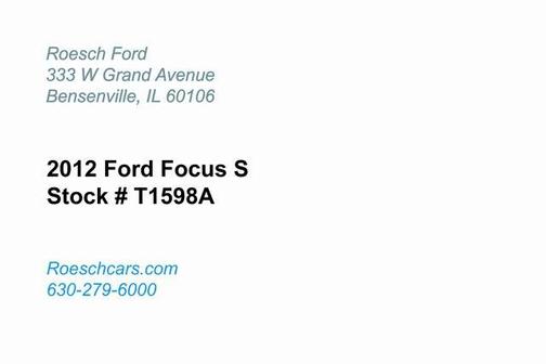 2012 Ford Focus S