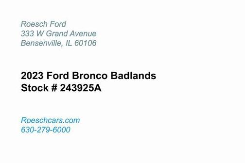 2023 Ford Bronco Badlands