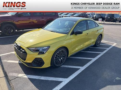 Yellow Metallic 2025 Audi S3 Prestige TFSI quattro S tronic