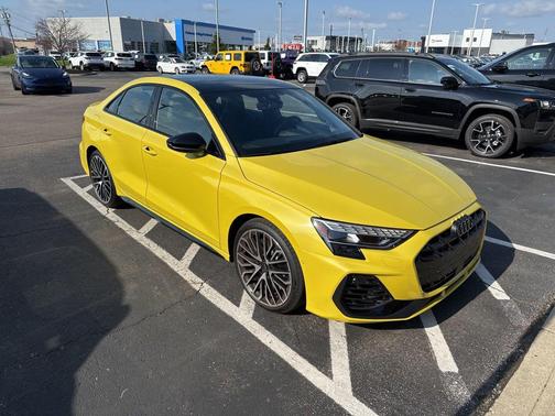 Yellow Metallic 2025 Audi S3 Prestige TFSI quattro S tronic