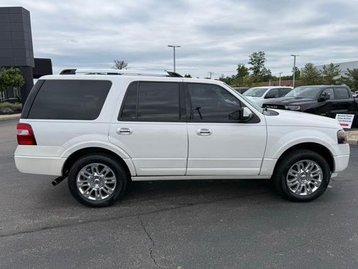 White Platinum Metallic Tri-Coat 2014 Ford Expedition Limited