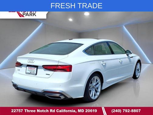 White 2024 Audi A5 Sportback 45 S Line Premium Plus