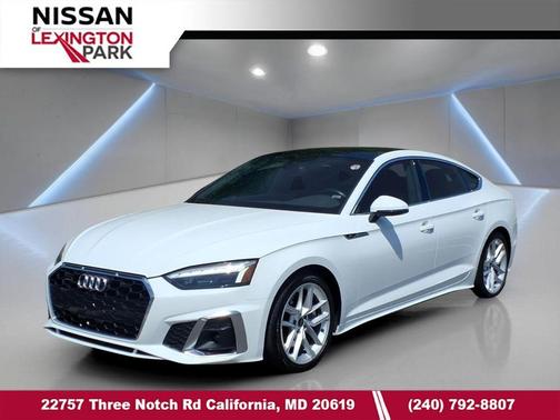 White 2024 Audi A5 Sportback 45 S Line Premium Plus