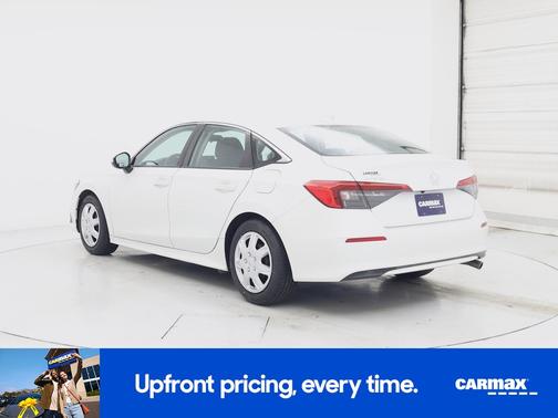 White 2022 Honda Civic LX