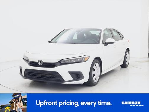 White 2022 Honda Civic LX