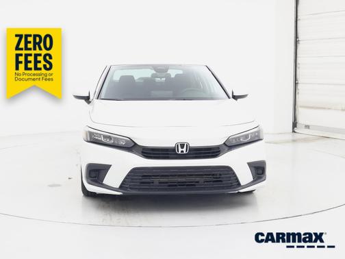 White 2022 Honda Civic LX