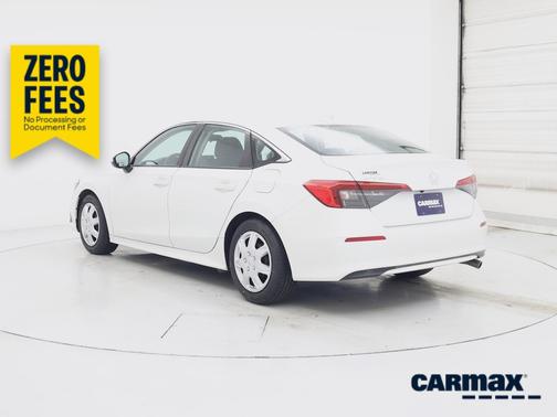 White 2022 Honda Civic LX