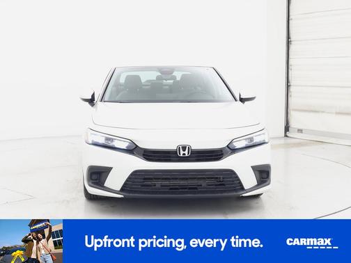 White 2022 Honda Civic LX