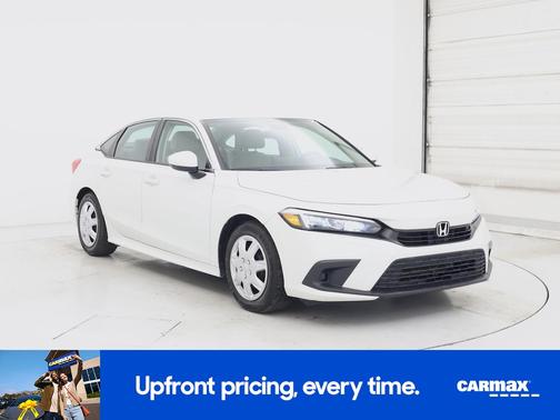 White 2022 Honda Civic LX