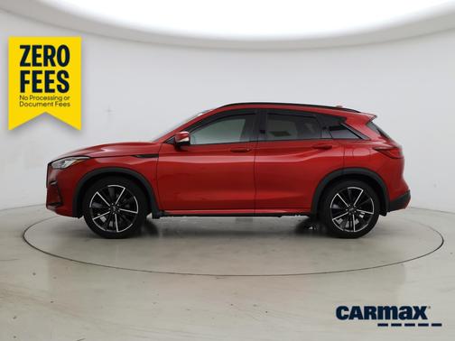 Red 2023 INFINITI QX50 Sport