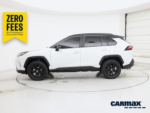 White 2023 Toyota RAV4 Hybrid XSE