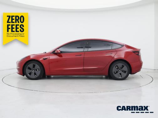 Red 2023 Tesla Model 3