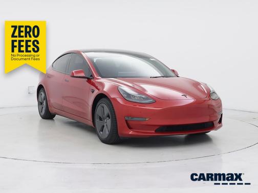 Red 2023 Tesla Model 3