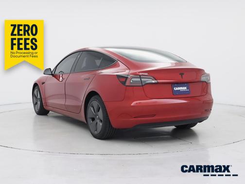 Red 2023 Tesla Model 3