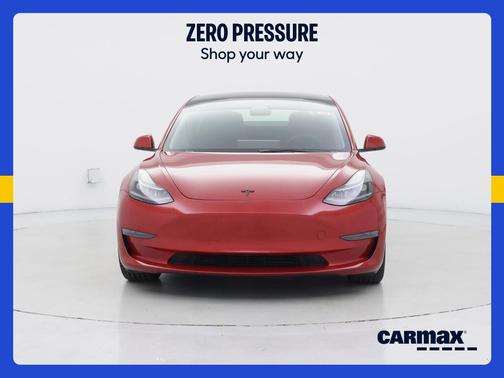 Red 2023 Tesla Model 3