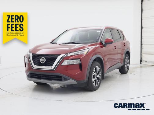 Red 2021 Nissan Rogue SV