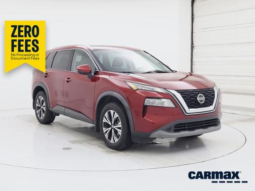 Red 2021 Nissan Rogue SV