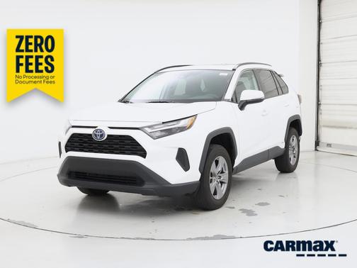 White 2023 Toyota RAV4 Hybrid XLE