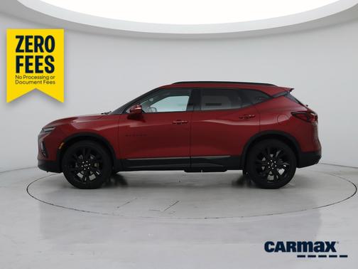 Red 2021 Chevrolet Blazer RS