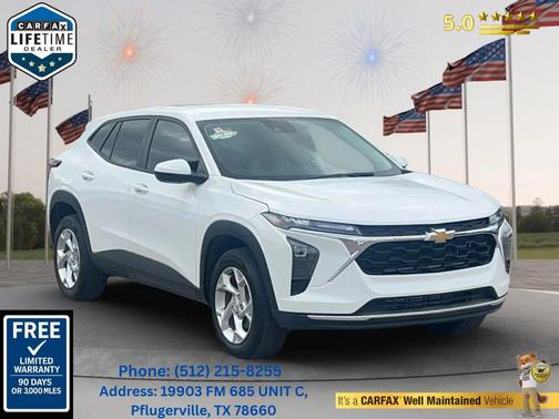 Summit White 2025 Chevrolet Trax LS