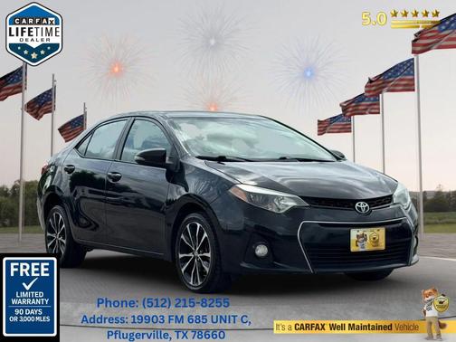 2016 Toyota Corolla S Plus