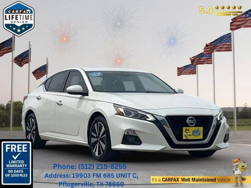 Pearl White Tricoat 2019 Nissan Altima 2.5 SV