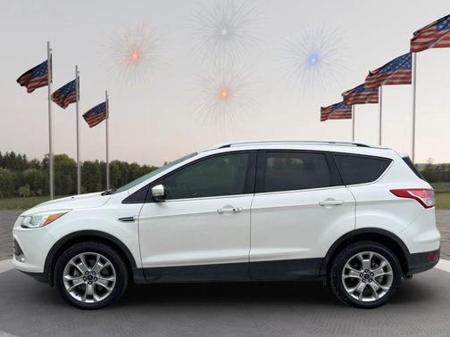 White Platinum Metallic Tri-Coat 2015 Ford Escape Titanium