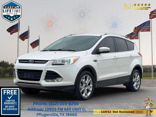 White Platinum Metallic Tri-Coat 2015 Ford Escape Titanium