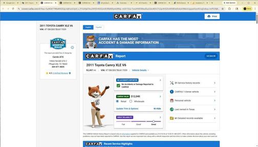 2011 Toyota Camry XLE