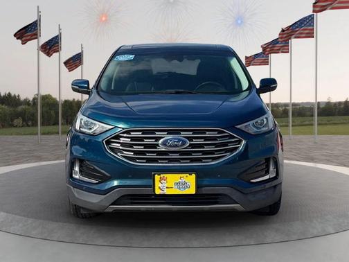 Atlas Blue Metallic 2020 Ford Edge Titanium