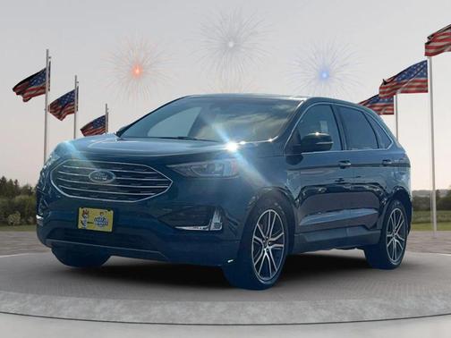 Atlas Blue Metallic 2020 Ford Edge Titanium