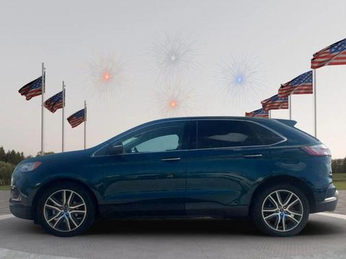 Atlas Blue Metallic 2020 Ford Edge Titanium