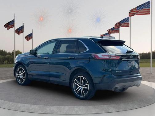 Atlas Blue Metallic 2020 Ford Edge Titanium