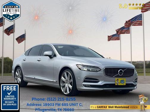 Bright Silver Metallic 2018 Volvo S90 T6 Inscription