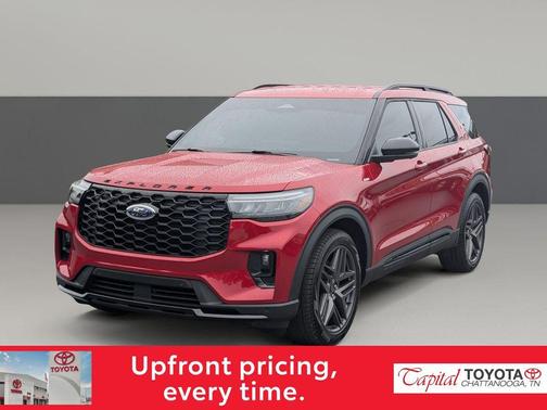 Rapid Red Metallic Tinted Clearcoat 2026 Ford Explorer ST-Line
