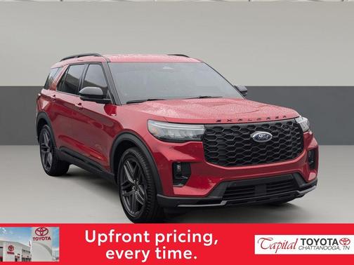 Rapid Red Metallic Tinted Clearcoat 2026 Ford Explorer ST-Line