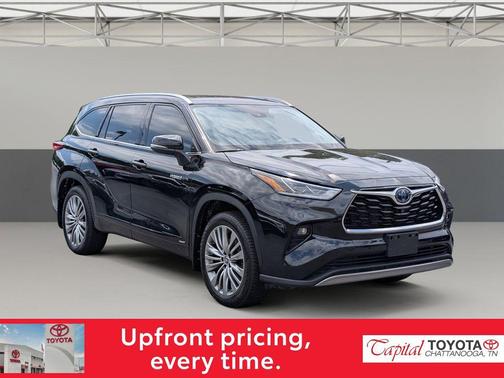 Midnight Black Metallic 2021 Toyota Highlander Hybrid Platinum