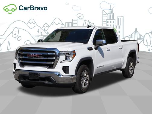 Summit White 2021 GMC Sierra 1500 SLE